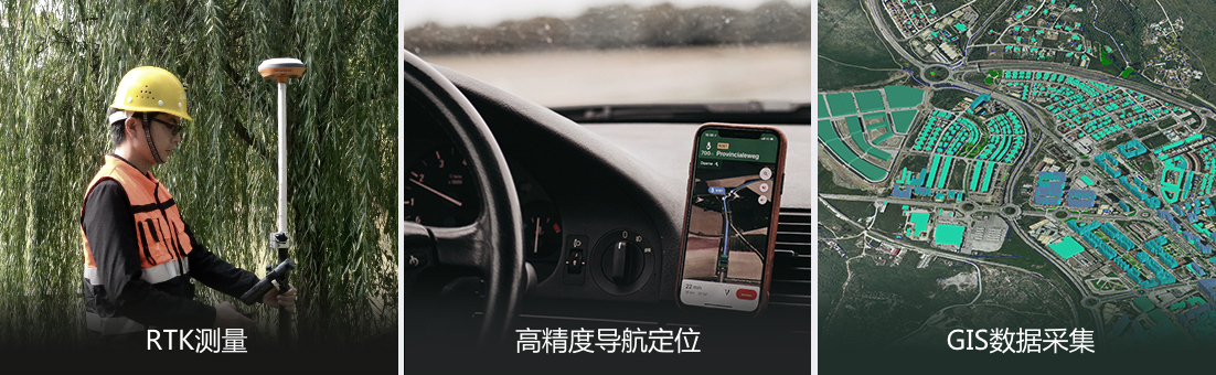 適用于RTK測(cè)量、高精度導(dǎo)航定位、GIS數(shù)據(jù)采集